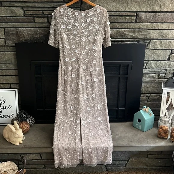 EUC Gorgeous Adrianna Papell Dress Gown - Picture 2 of 7